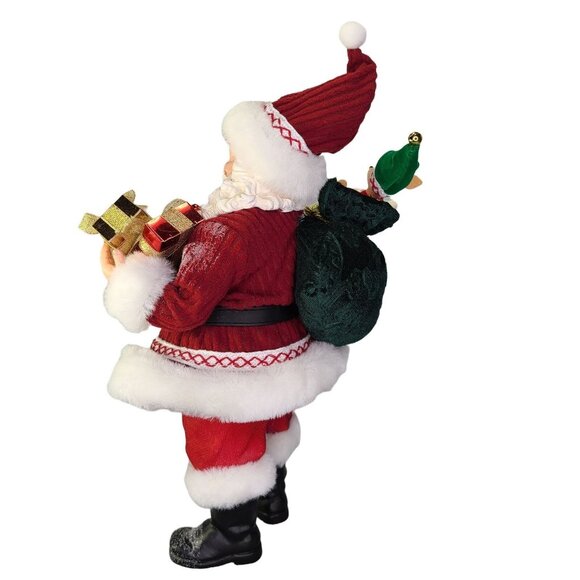 Dept 56 Possible Dreams Santa Claus Reindeer Ride Fabric Clothtique Holiday Xmas - Picture 5 of 10